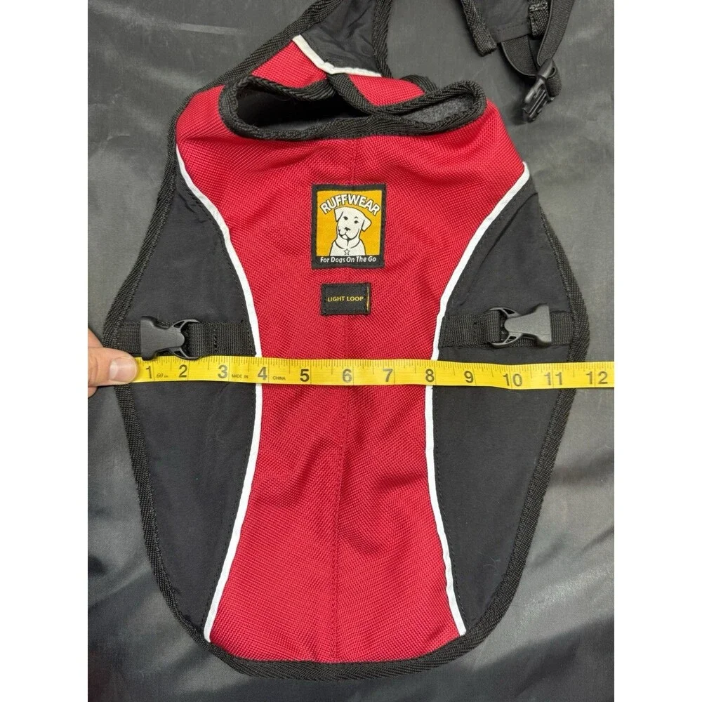 Ruffwear Cloud Chaser Fleece Lined Dog Jacket Red Size XS